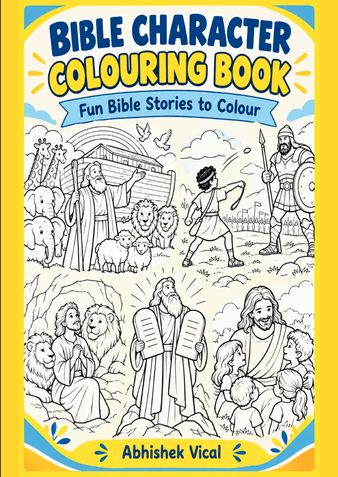 Biblical Character Colouring Book