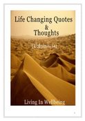 Life Changing Quotes & Thoughts (Volume 34)