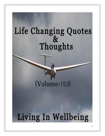 Life Changing Quotes & Thoughts (Volume 153)