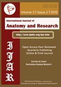 International Journal of Anatomy and Research Volume 3 issue 2 2015 (Black and White)