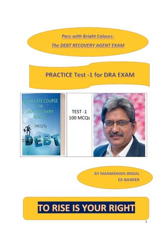 PRACTICE TEST -1- DRA EXAM - ENGLISH