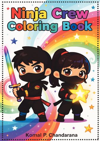 Ninja Crew Coloring Book