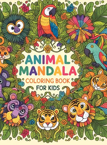 Animal Mandala Coloring Book for Kids: A Creative Adventure with 71 Intricate Designs
