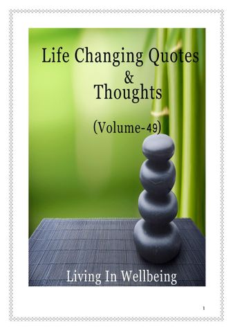 Life Changing Quotes & Thoughts (Volume 49)