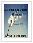 Life Changing Quotes & Thoughts (Volume 161)
