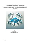 Electrifying Compliance: Harnessing  Standards and Safety for AI, Cloud, and Data  Centers