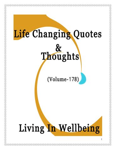 Life Changing Quotes & Thoughts (Volume 178)