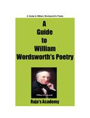 A Guide to William Wordsworth's Poetry