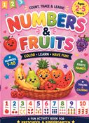 Number and fruits coloring book