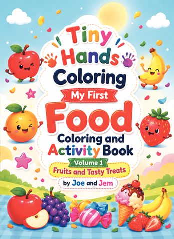 Tiny Hands Colouring: My First Food Colouring and Activity Book - Volume 1