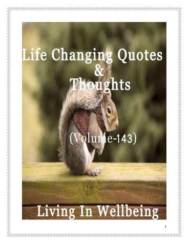 Life Changing Quotes & Thoughts (Volume 143)