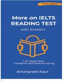 MORE ON IELTS READING TEST WITH ANSWERS