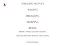 Spiraling Avenues: Waking, Dreaming, Sleeping, Being.