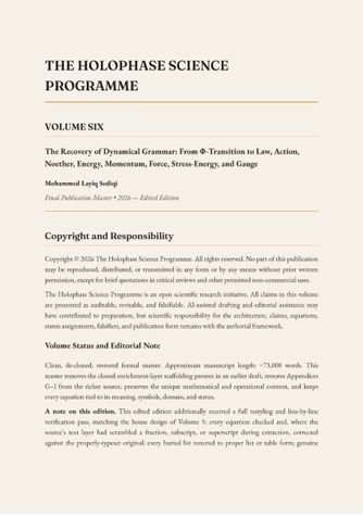 The Recovery of Dynamical Grammar