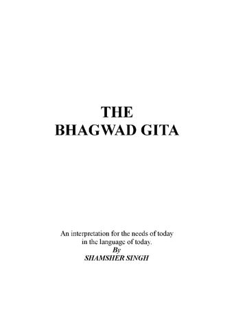 THE BHAGWAD GITA