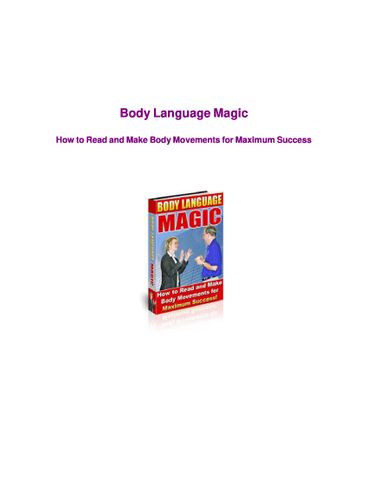 Body Language Magic