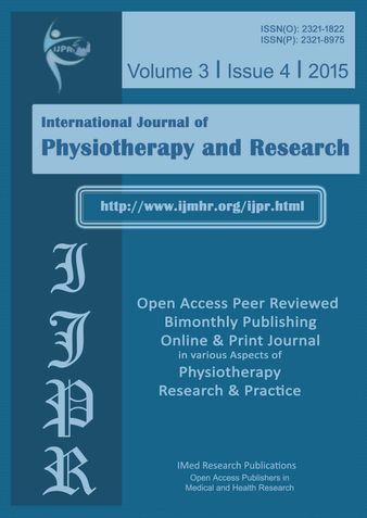 International Journal of Physiotherapy and Research-Volume-3:Issue-4:2015 (Color)