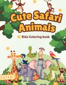 Cute Safari Animals - Kids Coloring Book
