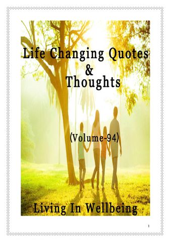 Life Changing Quotes & Thoughts (Volume 94)