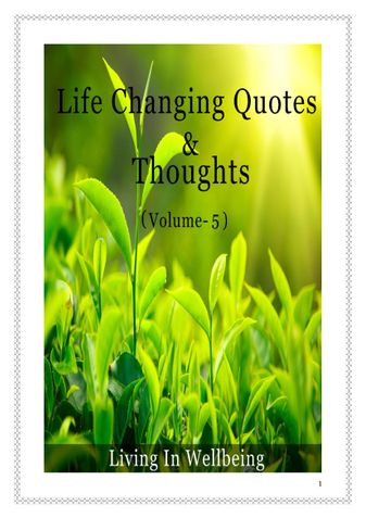 Life Changing Quotes & Thoughts (Volume 5)