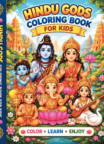 Hindu Gods Coloring Book for Kids