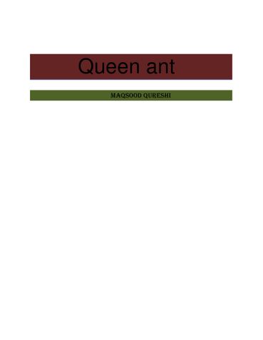 Queen ant