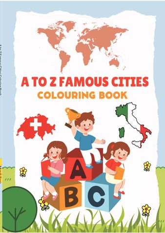 A to Z Famous Cities Coloring Book