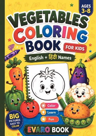 Vegetable Coloring Book for Kids