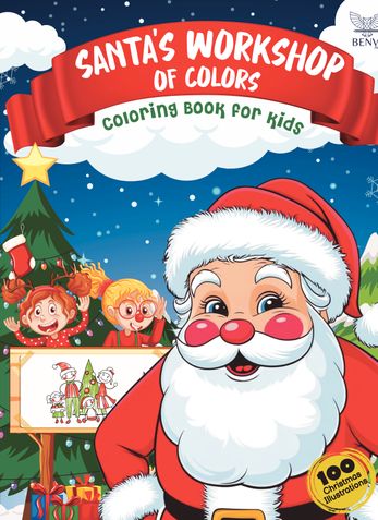 Santa's Workshop of Colors: Christmas Coloring Book for Kids