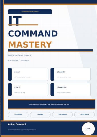 IT Command Mastery – Real World Excel, Power BI & MS Office Commands