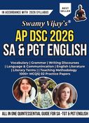 AP DSC SCHOOL ASSISTANT -TGT & PGT ENGLISH 2026:  ALL IN ONE
