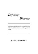DEFINING DHARMA