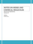 NOTES ON HERBS AND CHEMICAL MOLECULES