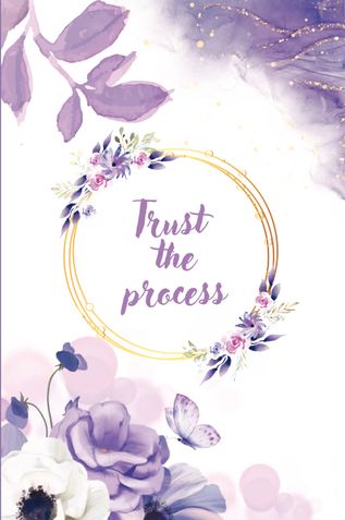 AR Gallery - 'Trust the process' notebook journal 80 GSM, best for gifts