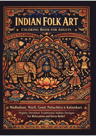 Indian Folk Art Coloring Book