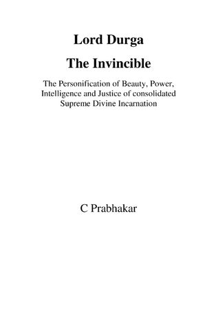 Lord Durga The Invincible