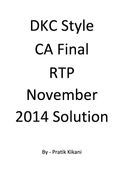 DKC Style CA Final RTP November 2014 Solution