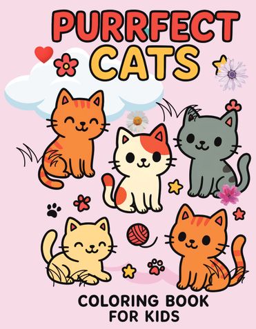 Purrfect Cat Coloring Book for Kids