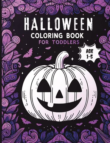 Halloween Coloring Book for Toddlers: Cute and Simple Halloween Designs for Little Hands