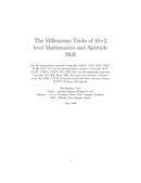 The Millennium Tricks of 10+2 level Mathematics and Aptitude Skill