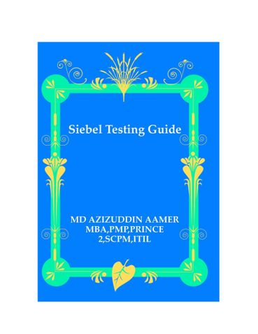 Siebel Testing Guide