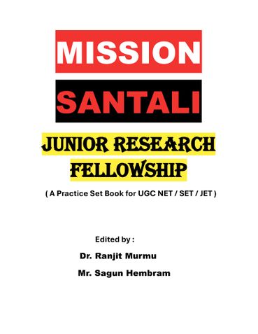 Crack UGC NET SANTALI ( ETHNOLOGY)