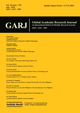 Global Academic Research Journal (July - 2014)