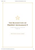 The Blessed Life of Prophet Muhammad ﷺ