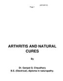 Arthritis And Natural Cures