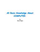 All Basic Knowledge About  Computer