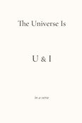 The Universe is U & I in a Verse: A Couples Love Story Journal
