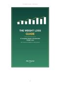 Weight Loss Guide: A Practical and Sustainable Approach to Healthy Living