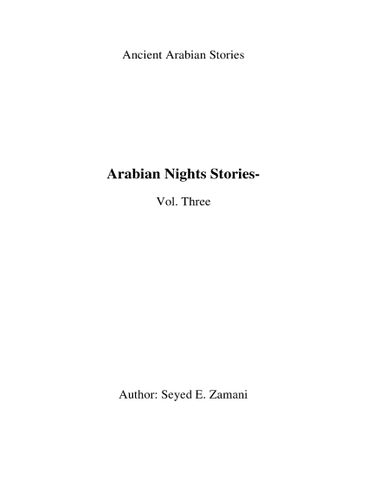 Arabian Nights Stories- Vol. Three