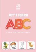 LETS LEARN ABC - 26 Alphabets Worksheets for Preschoolers